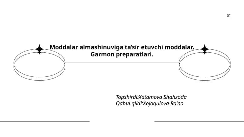 Moddalar almashinuviga ta’sir etuvchi moddalar. Garmon preparatlari