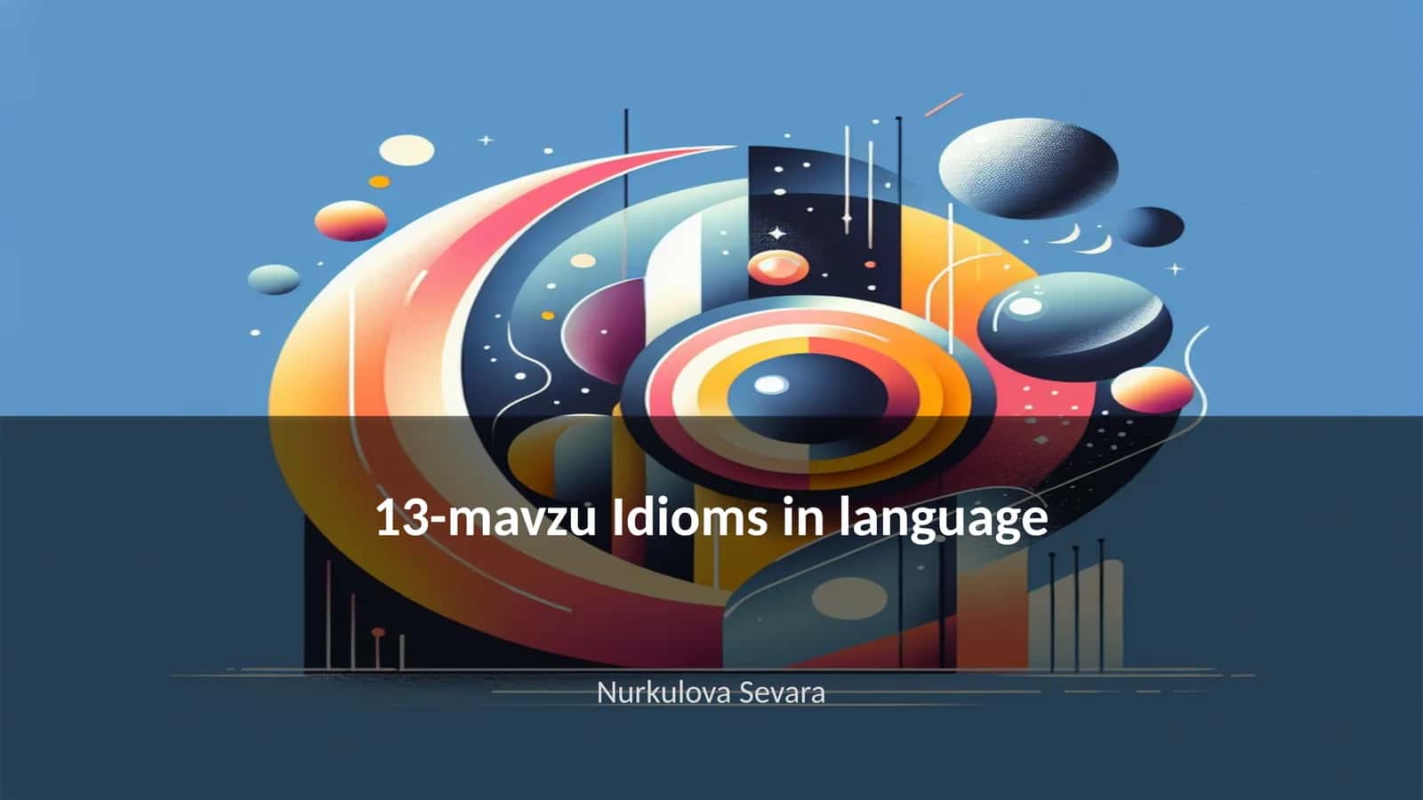 13-mavzu Idioms in language