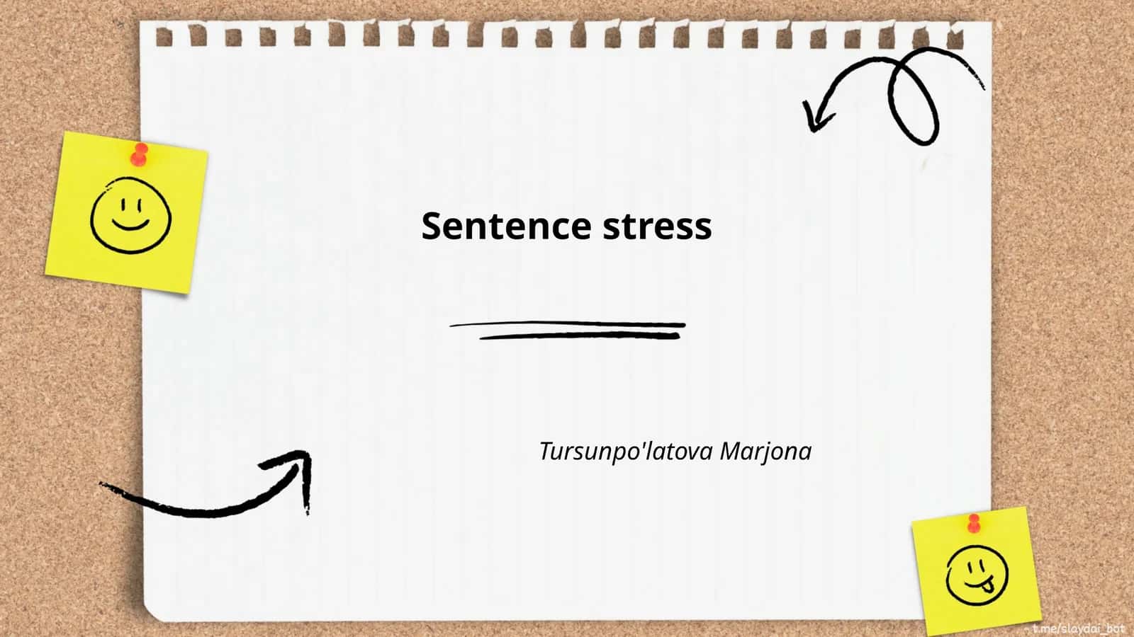 Introduction to Sentence Stress