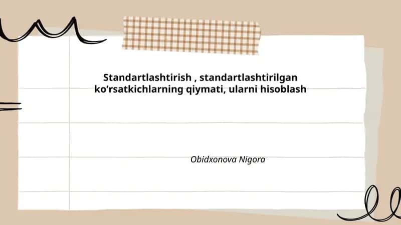 Standartlashtirish