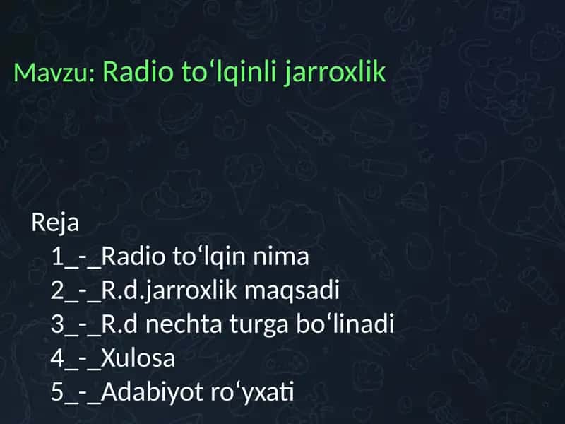 Radio toʻlqinli jarrohlik