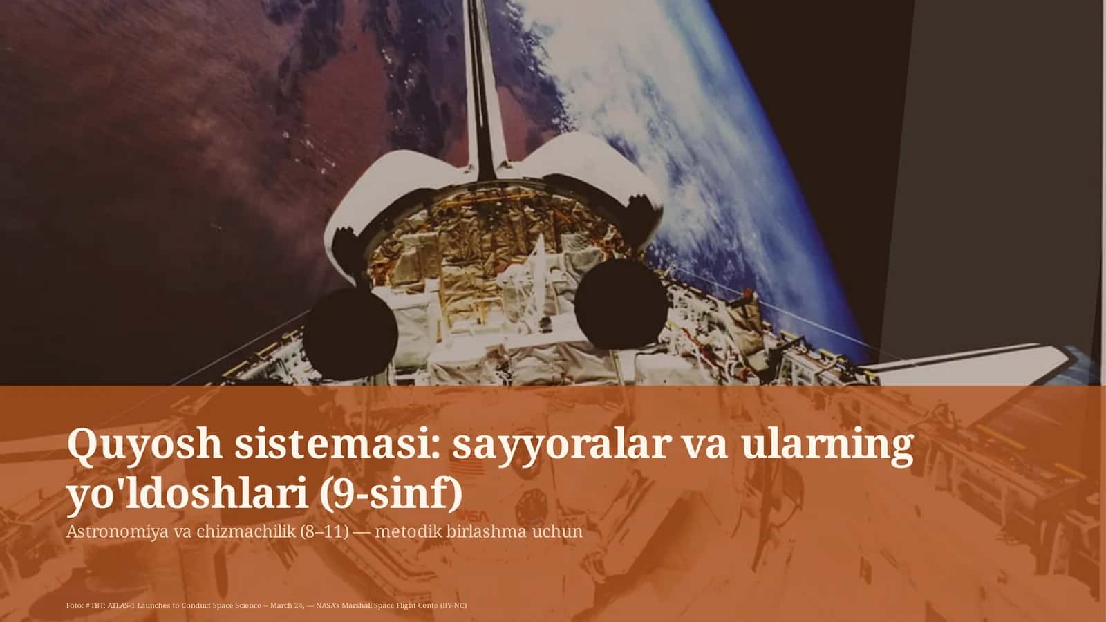Astronomiya va chizmachilik (8–11)