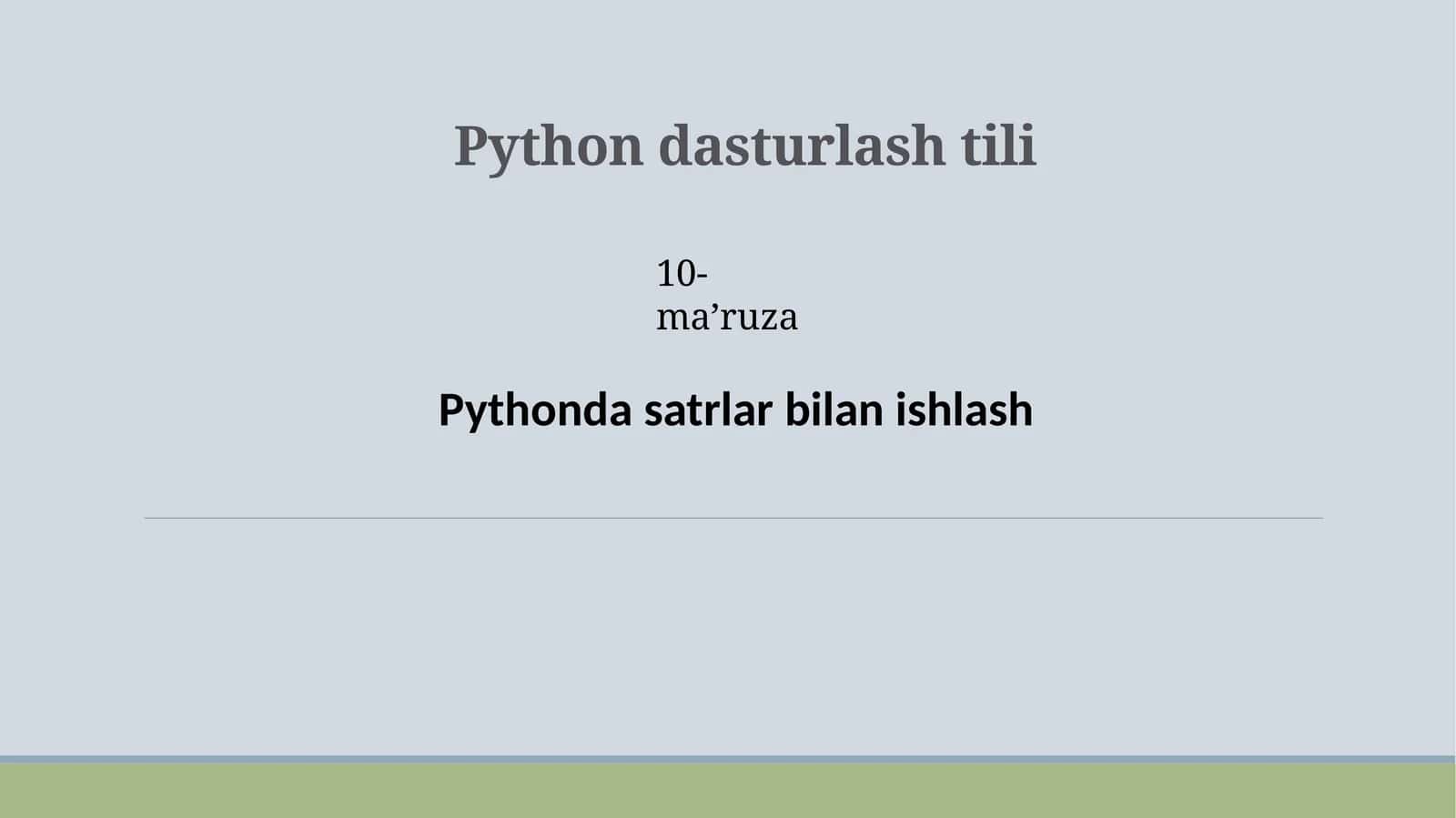 Pythondasturlashtili