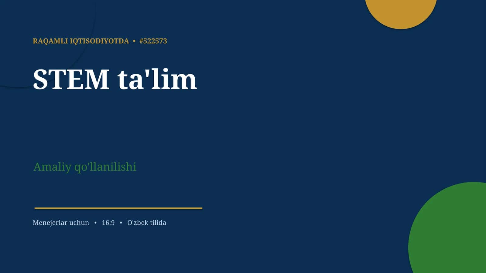 RAQAMLI IQTISODIYOTDA #522573
