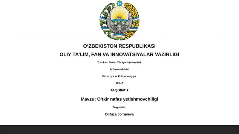 O'tkir nafas yetishmovchiligi