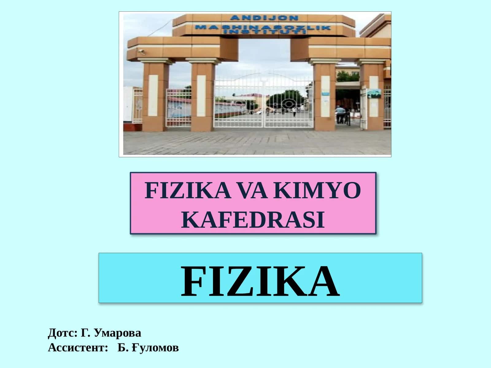 Табиатдаги кучлари ва уларнинг хусусиятлари