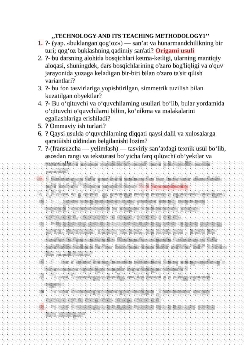 TECHNOLOGY AND ITS TEACHING METHODOLOGY1