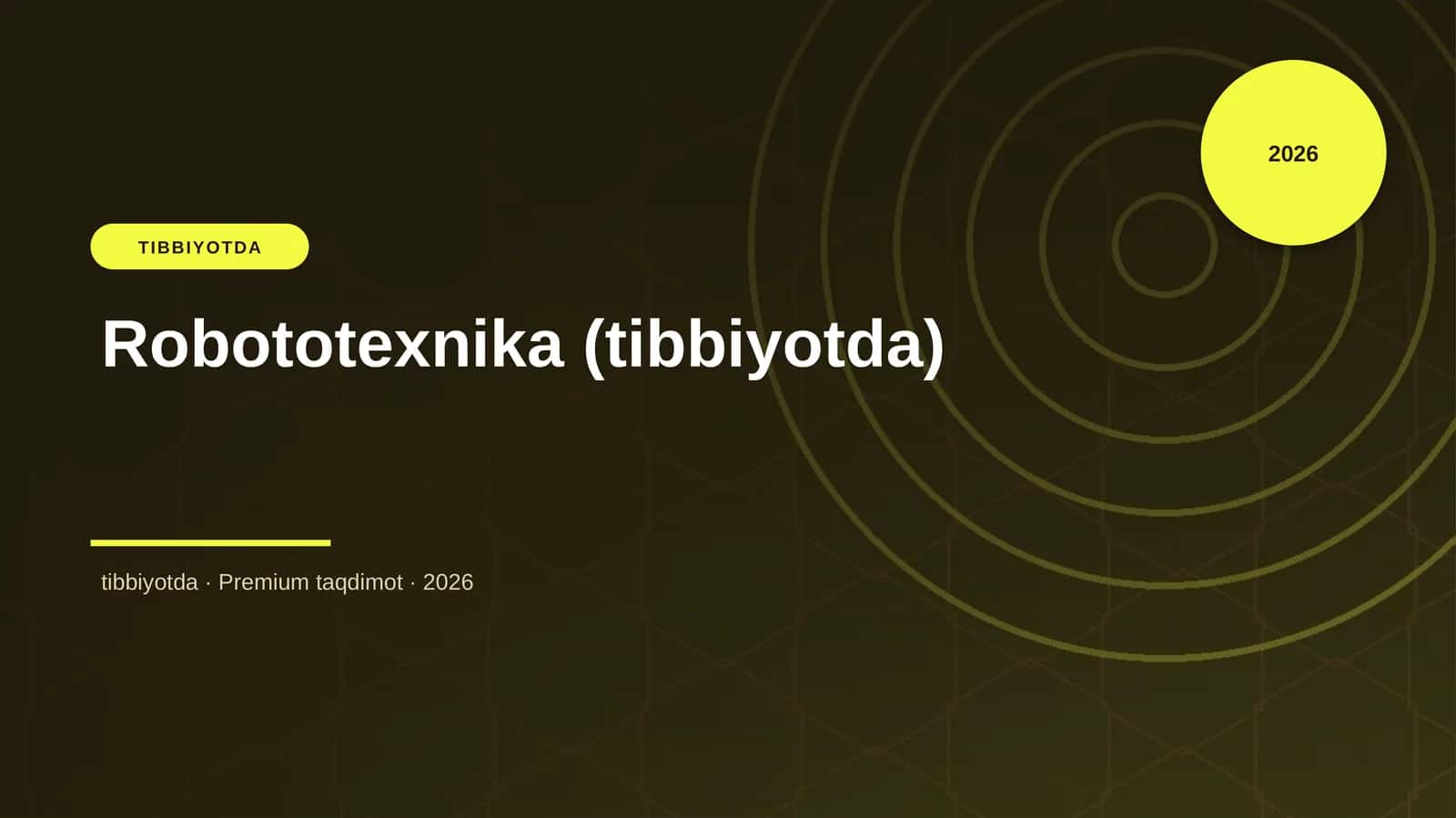 Robototexnika (tibbiyotda)