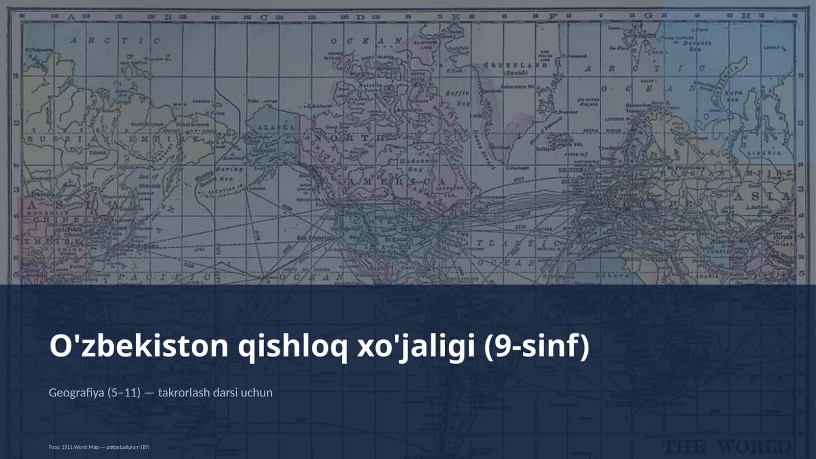 O'zbekiston qishloq xo'jaligi (9-sinf)