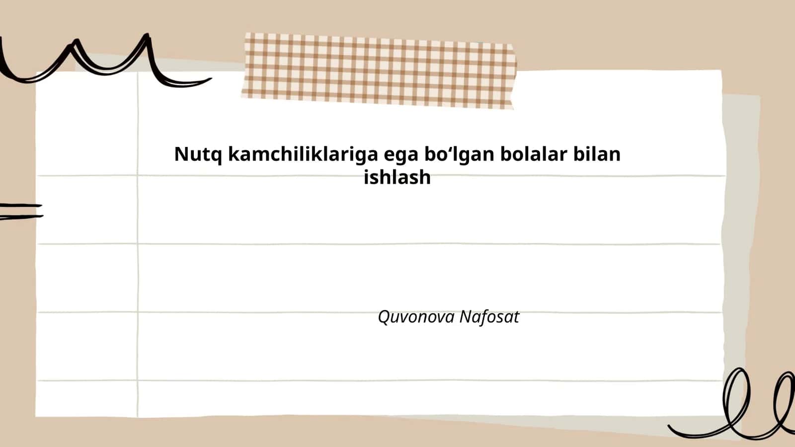 Nutq terapiyasi