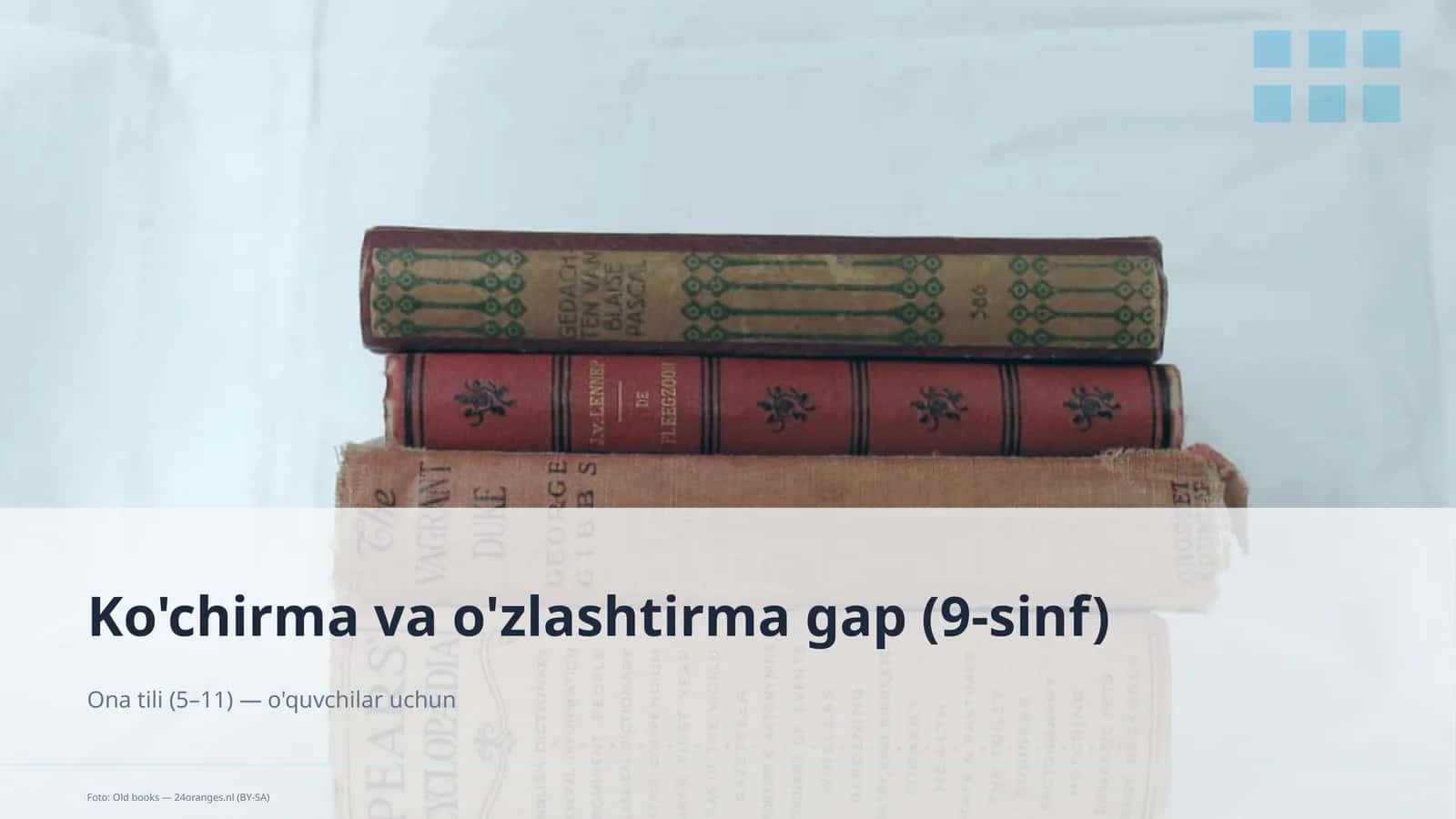 Ko'chirma va o'zlashtirma gap (9-sinf)