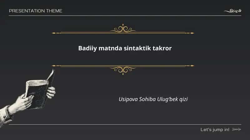 Sintaktik takror