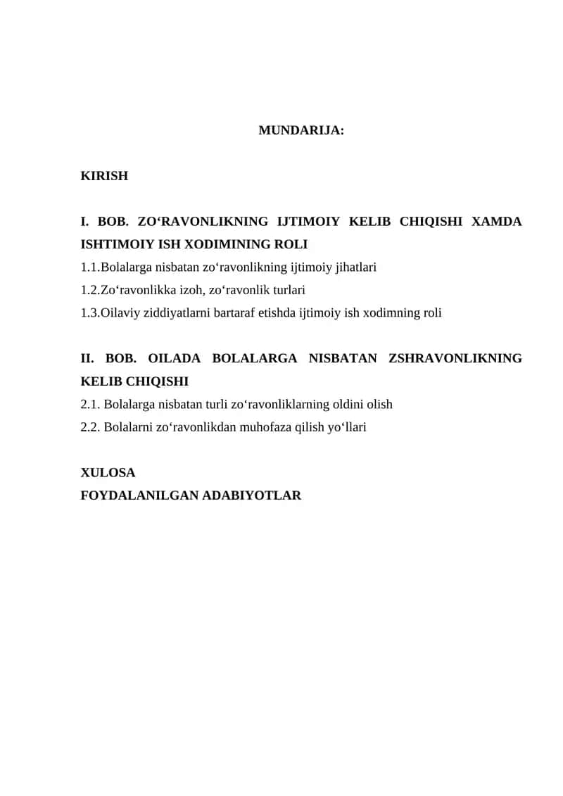 Maishiy Zo‘ravonlikka Uchragan Xotin-qizlarni Ijtimoiy Himoyalash