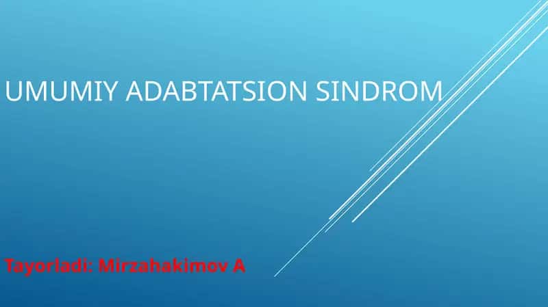 Umumiy adabtatsion sindrom