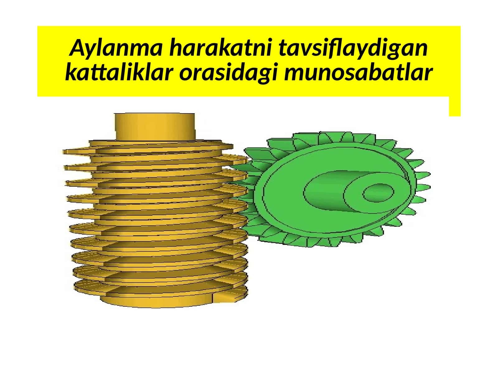 Aylanma harakatni tavsiflaydigan kattaliklar orasidagi munosabatlar