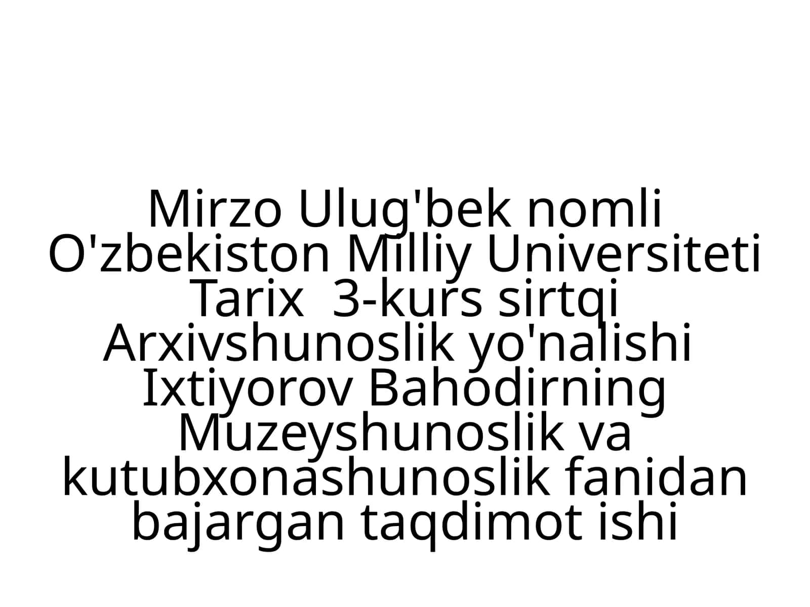 Ilmiypasportning maqsadi va ahomiati