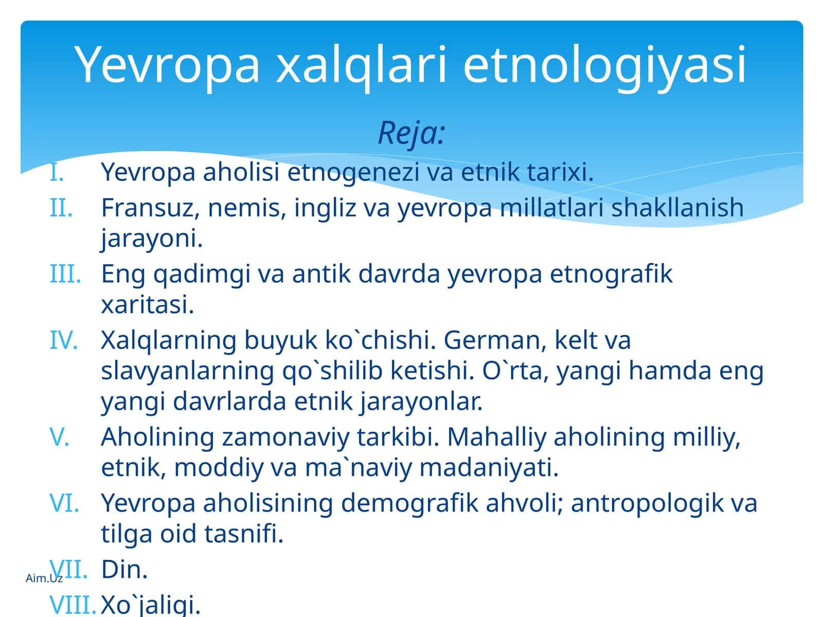Yevropaaholi etnogeneziva etnik tarixi