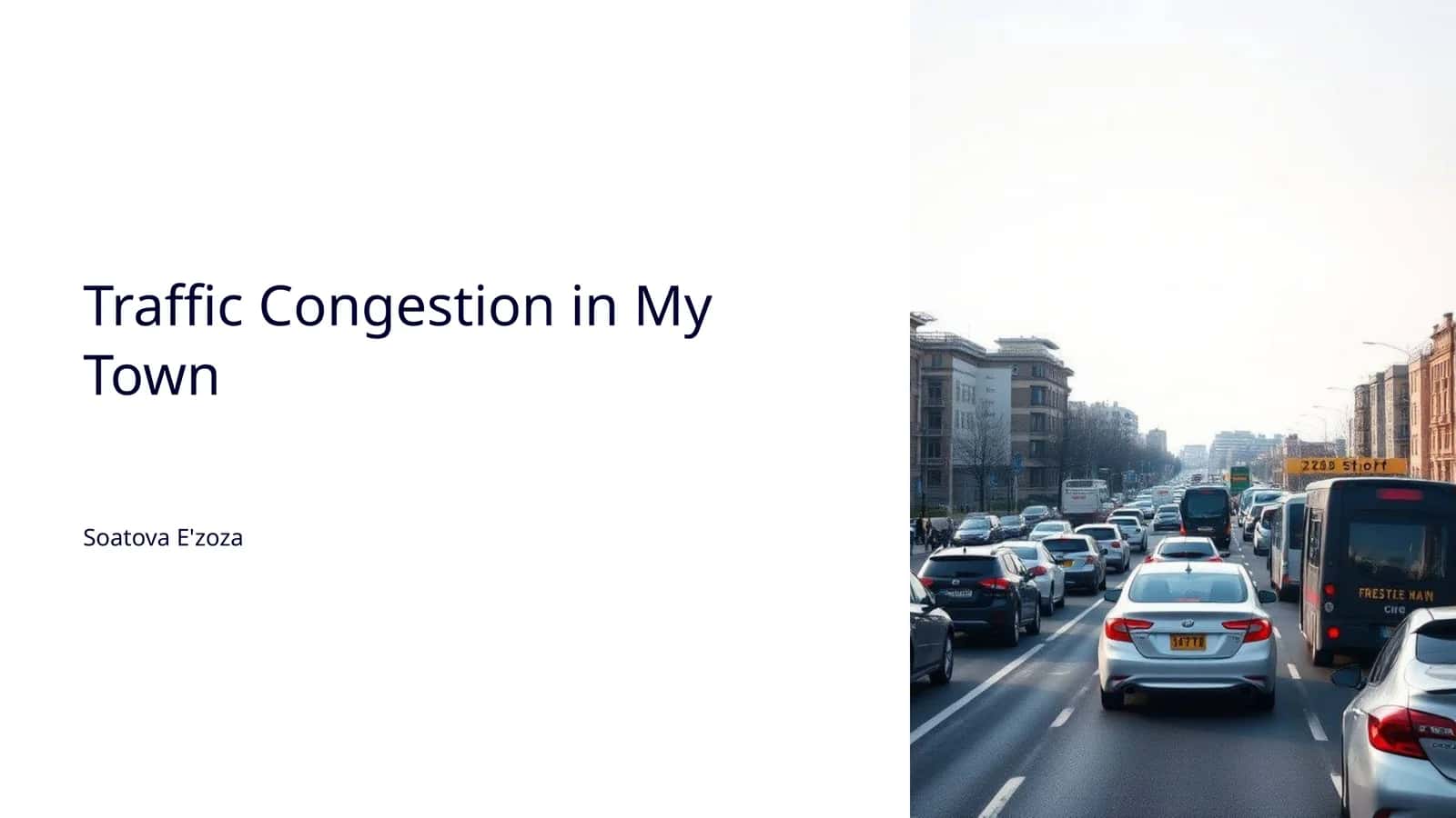 Traffic Congestion in My Town
