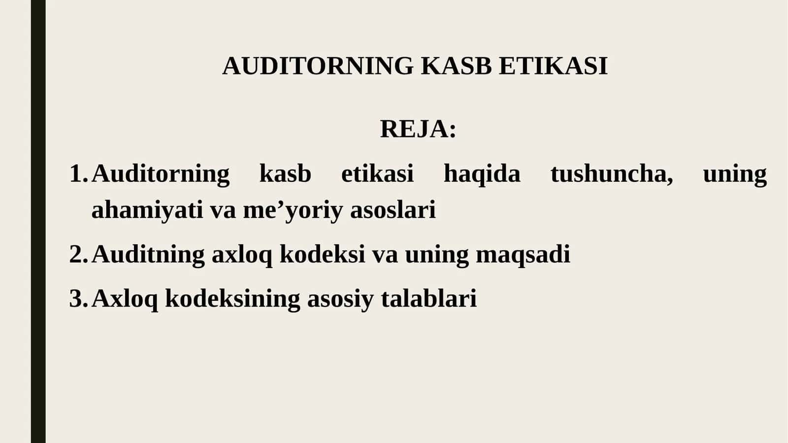 AUDITORNING KASB ETIKASI