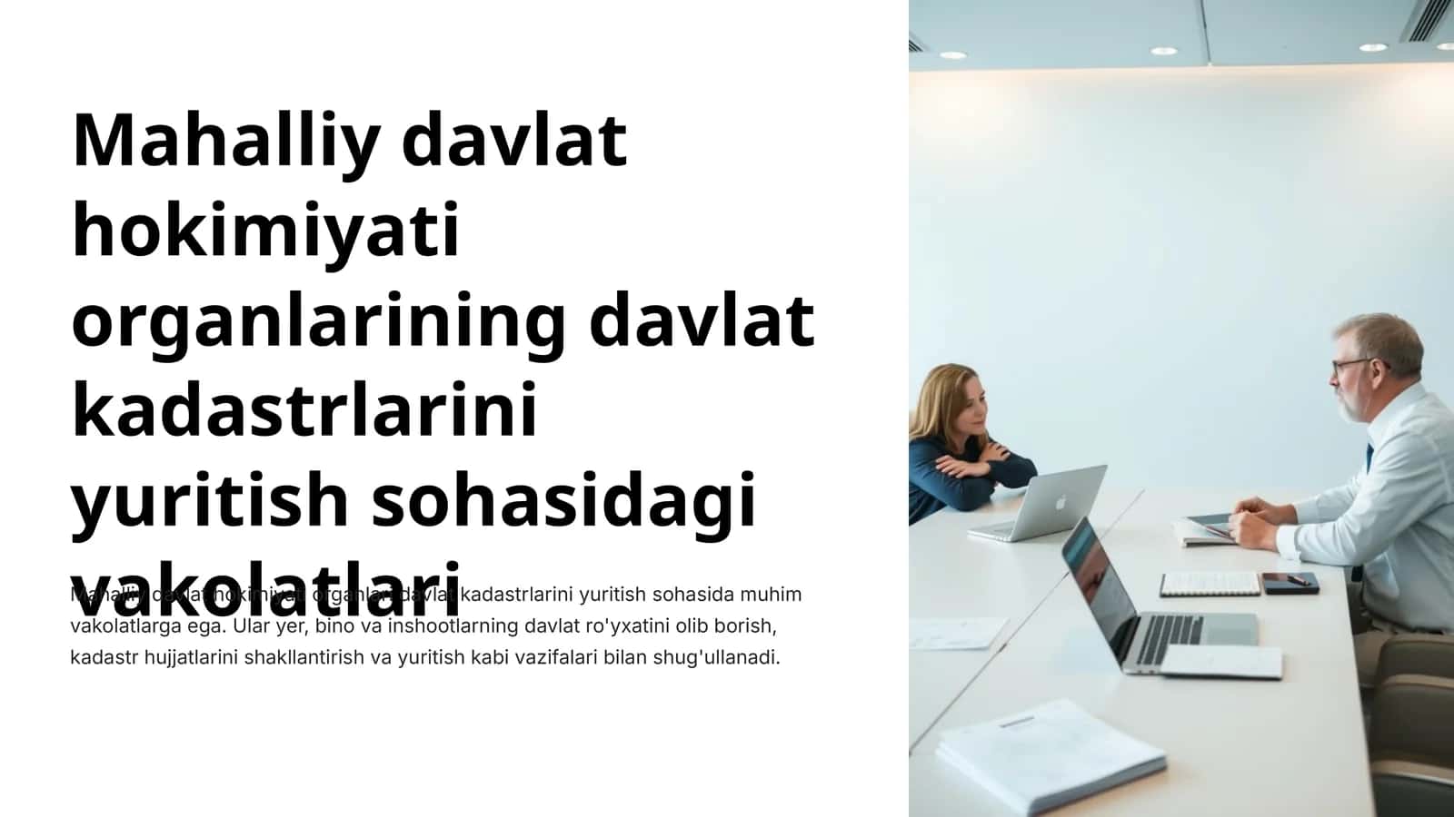 Mahalliy davlat hokimiyati organlarining davlat kadastrlarini yuritish sohasidagi vakolatlari