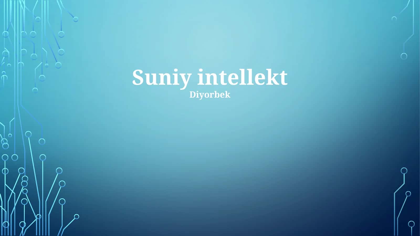Suniy intellekt
