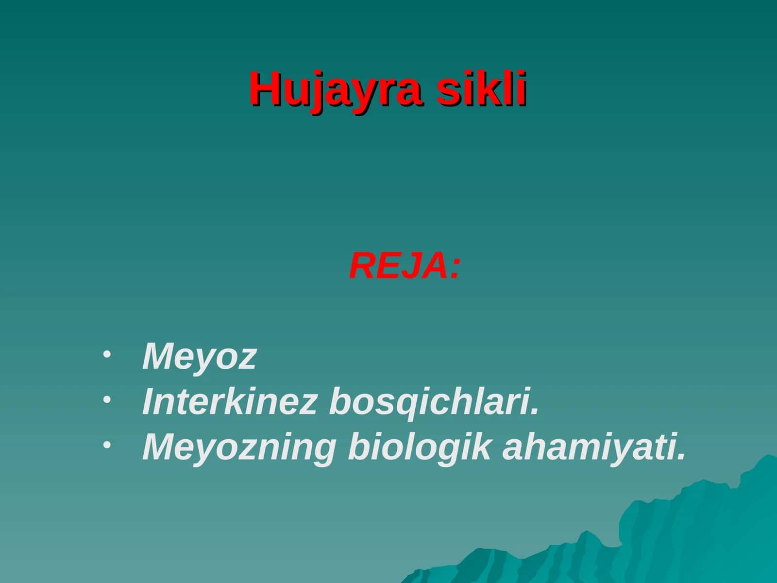 Hujayra sikli