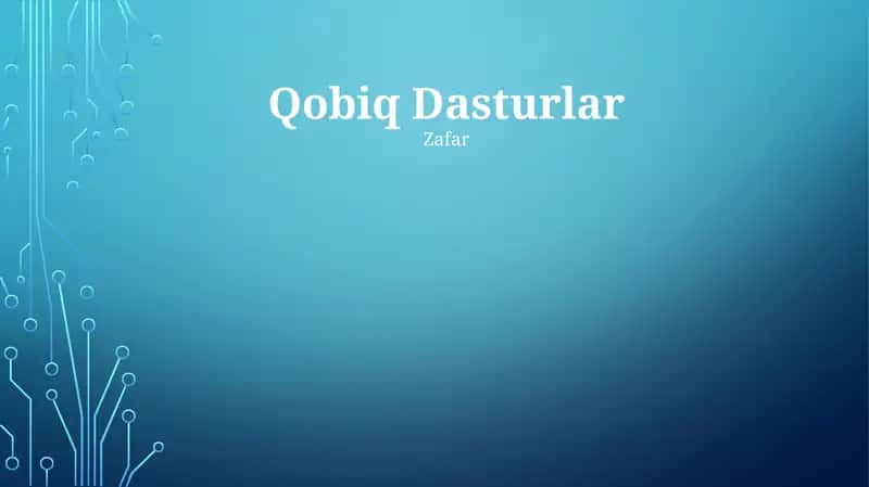 Qobiq Dasturlar