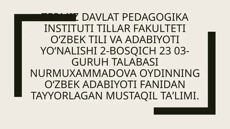 Ahmad Yassaviy va Ahmad Yugnakiy hayoti va ijodining manbalari