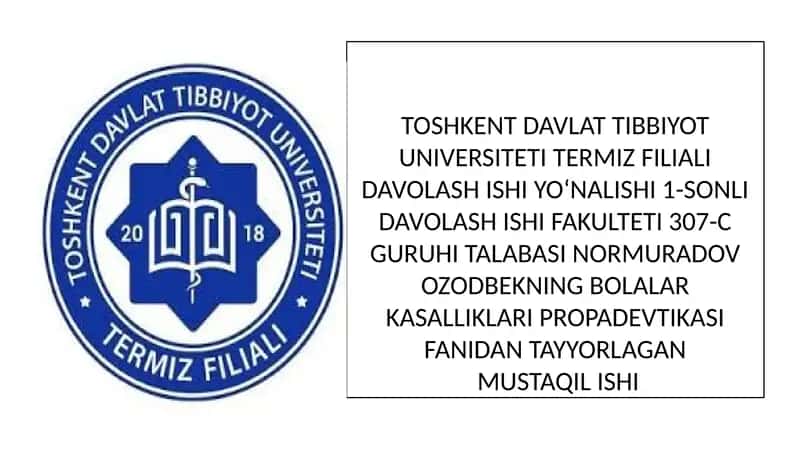 Bolalarda bosh miyaning morfologik va funksional hususiyatlari
