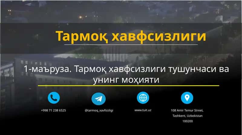 Тармоқ хавфсизлиги