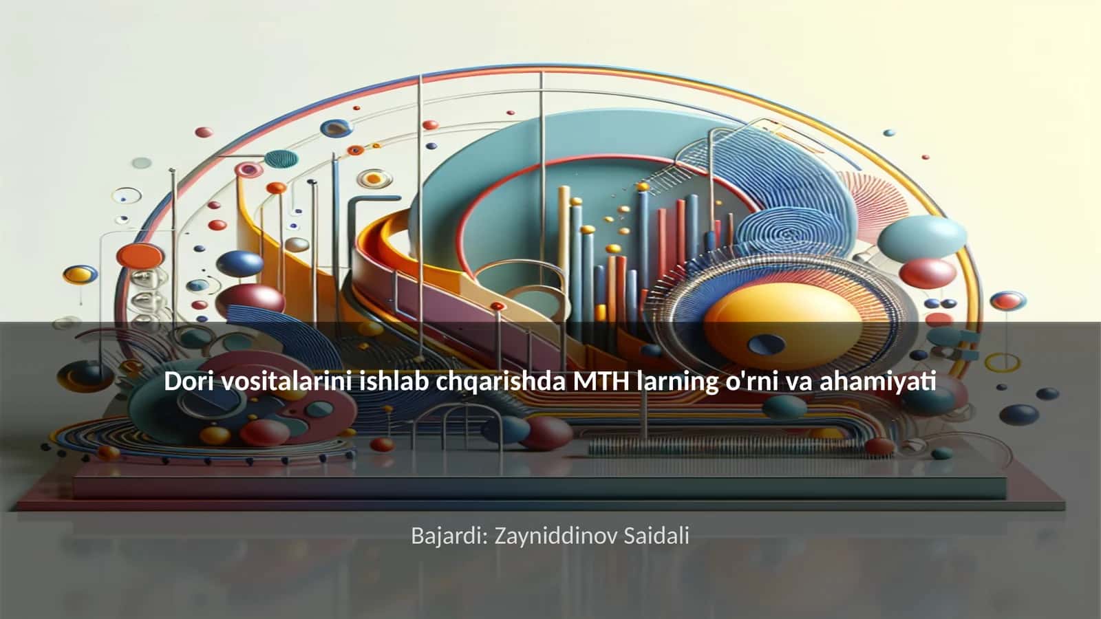 Dori Vositalarini Ishlab Chqarishda MTHning O'rni va Ahamiyati