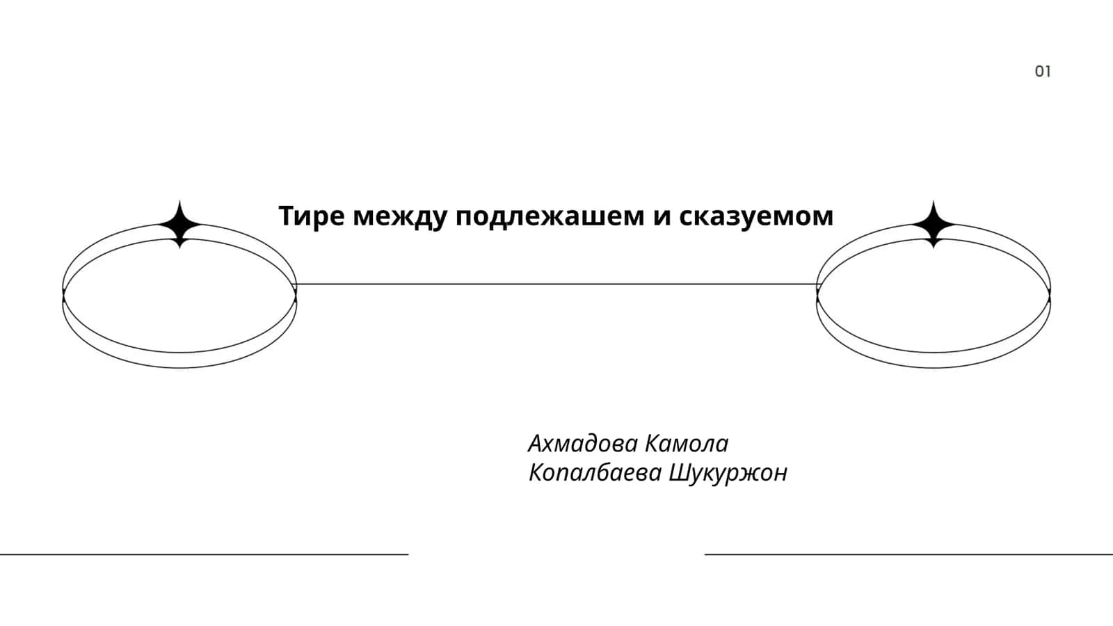 Тире между подлежашем и сказуемом