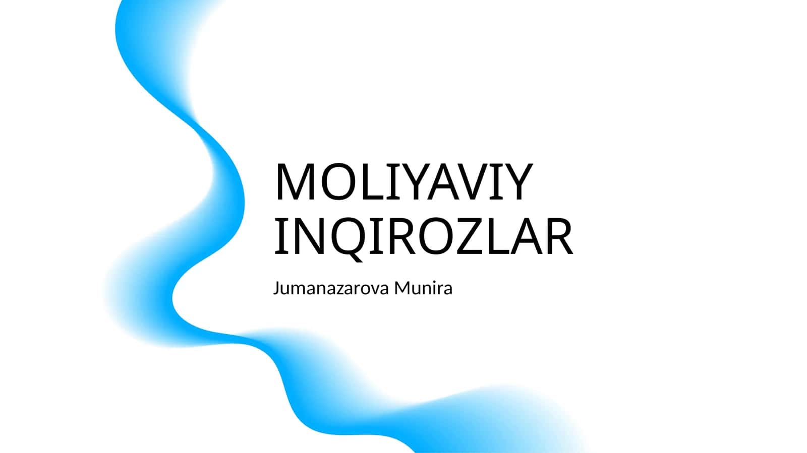 MOLIYAVIY INQIROZLAR