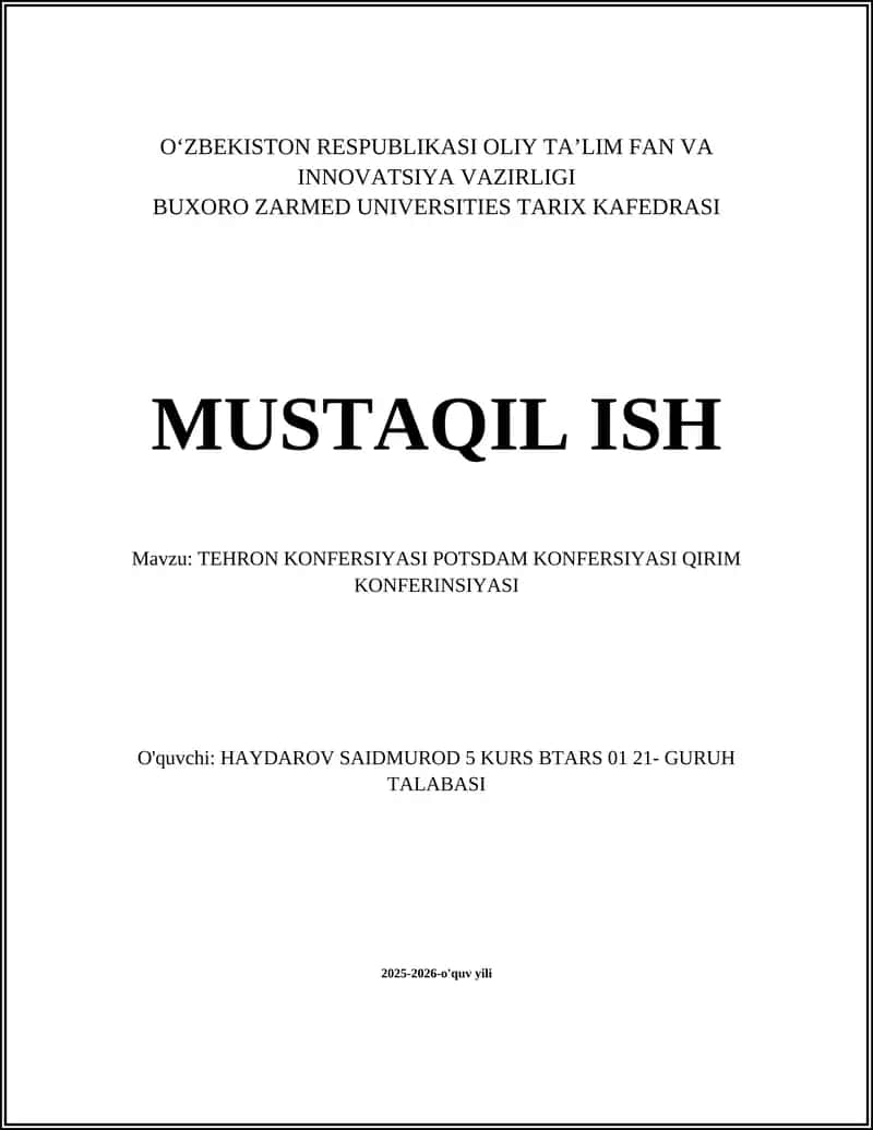 TEHRON KONFERSIYASI