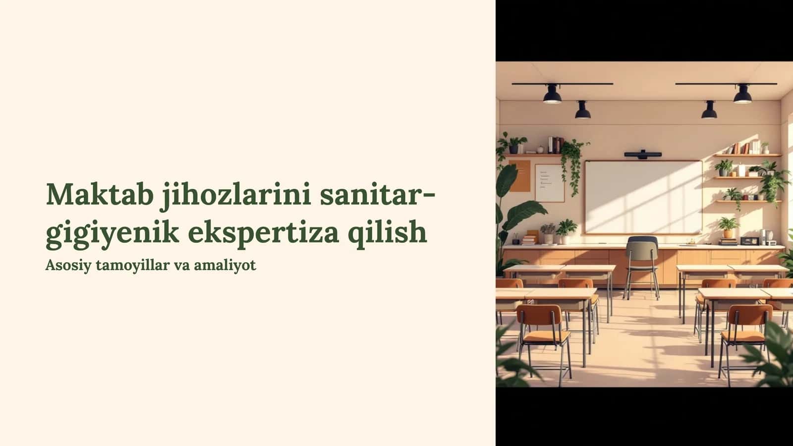 Maktab jihozlarini sanitar-gigiyenik ekspertiza qilish
