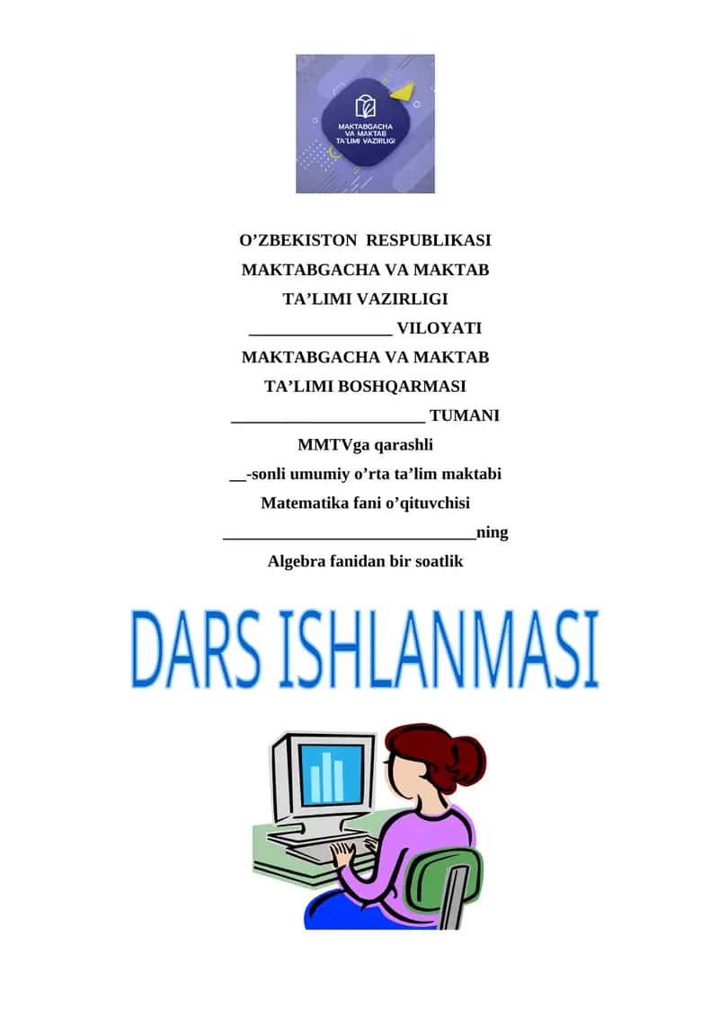 Algebraik kasrlarni ko’paytirish va bo’lish