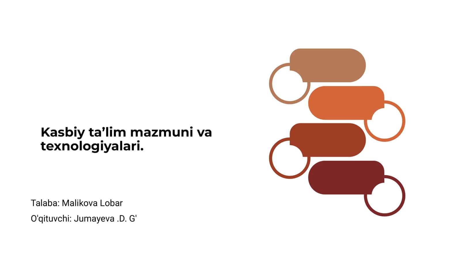 Kasbiy ta’lim mazmuni va texnologiyalari