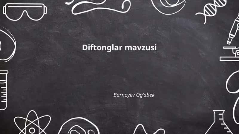 Diftonglar mavzusi