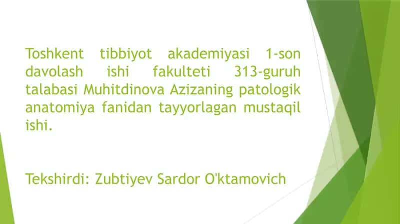 Bachadon bo‘yni polipi patologiyasi