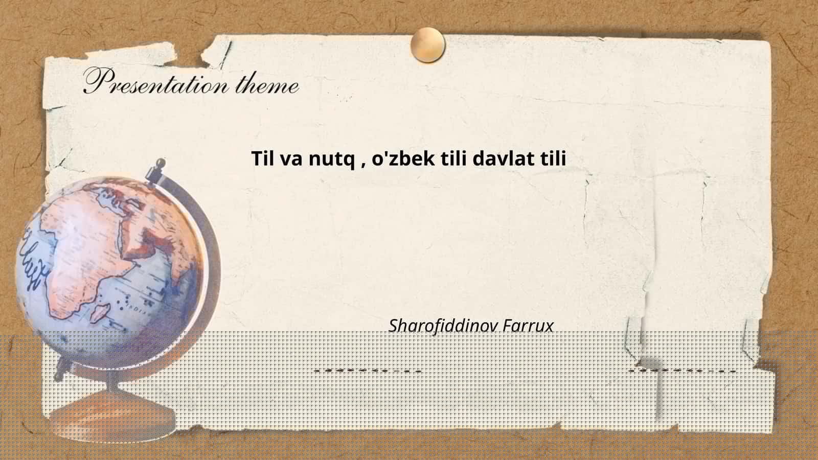 O'zbek tilining davlat tili sifatida huquqiy asoslari