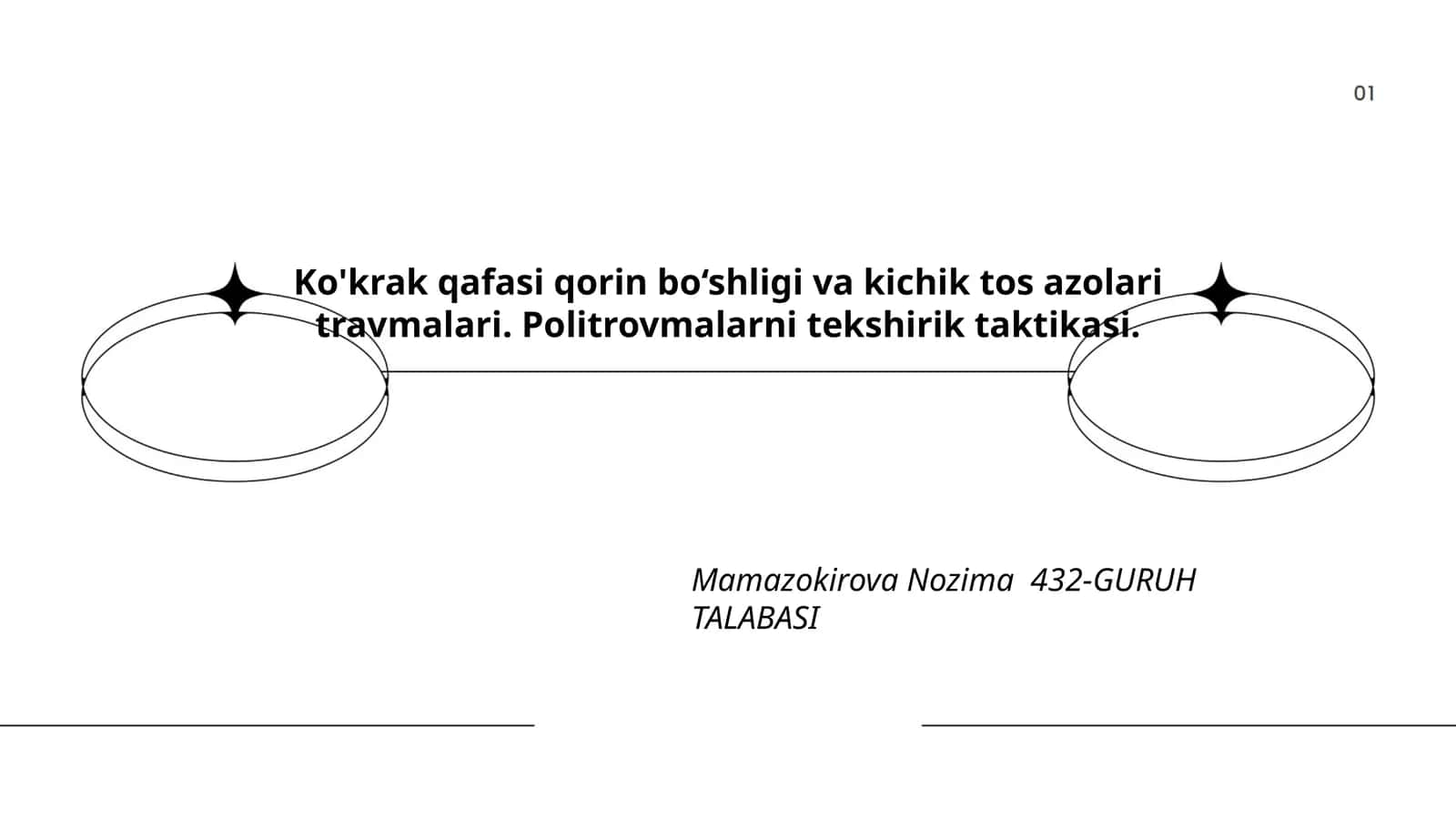 Ko'krak qafasi va kichik tos azolari travmalari