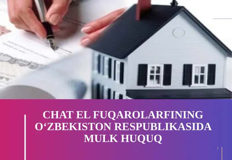 O‘zbekiston Respublikasida Fuqarolarning Mulk Huquqi
