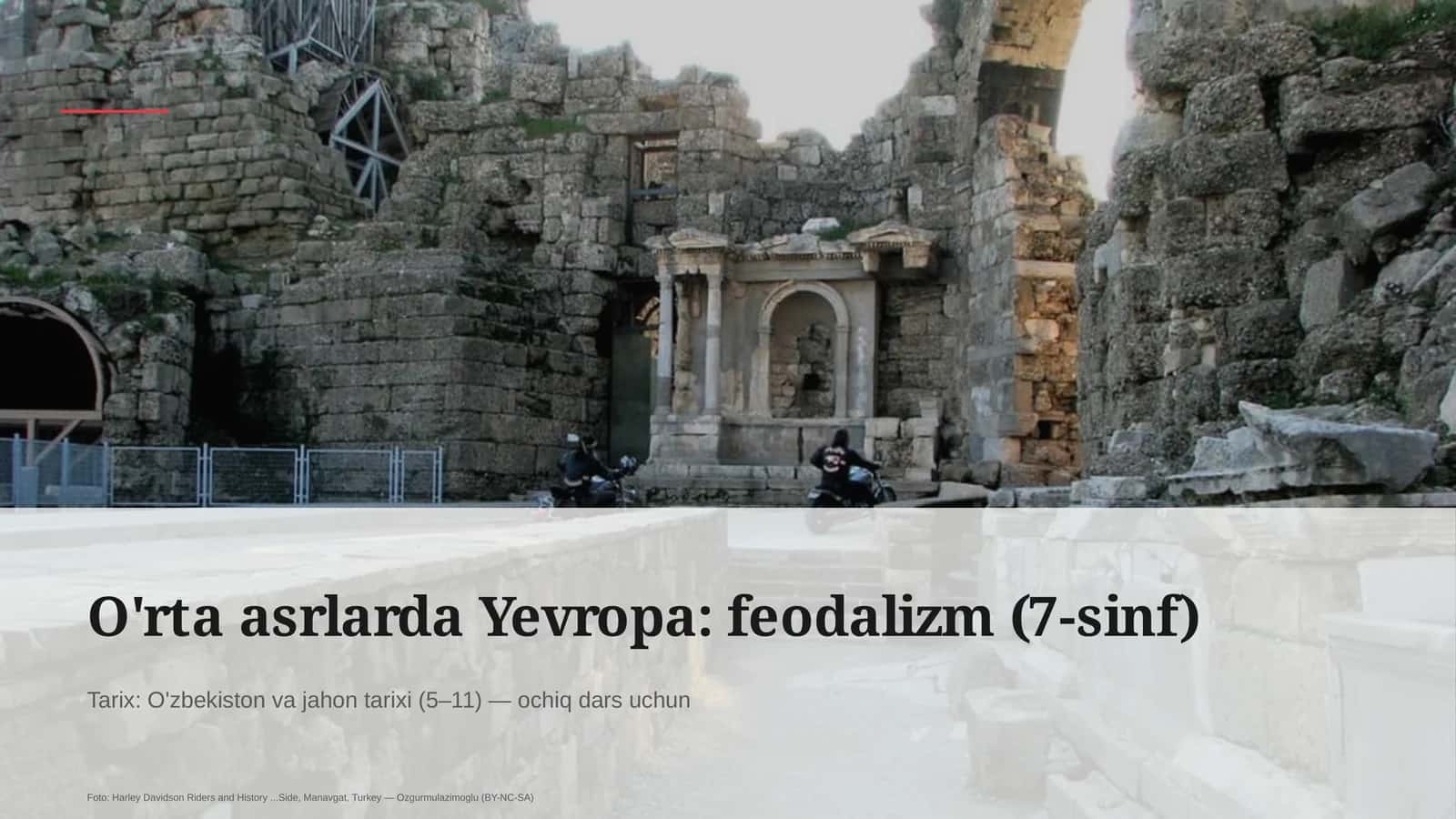 O'rta asrlarda Yevropa: feodalizm (7-sinf)