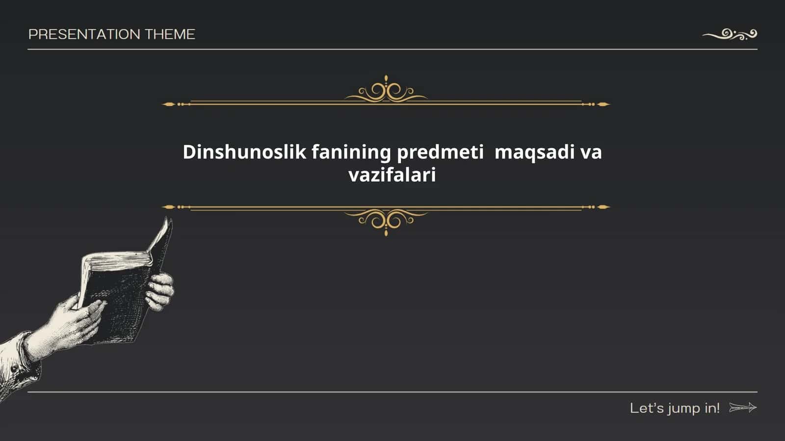 Dinshunoslik fanining predmeti maqsadi va vazifalari