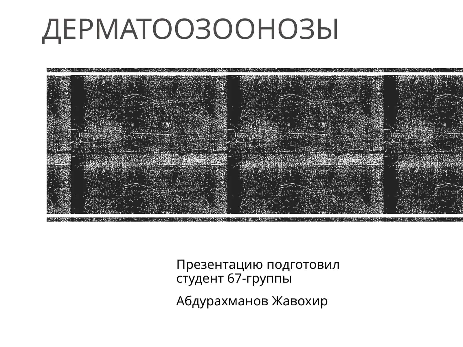 ДЕРМАТООЗООНОЗЫ