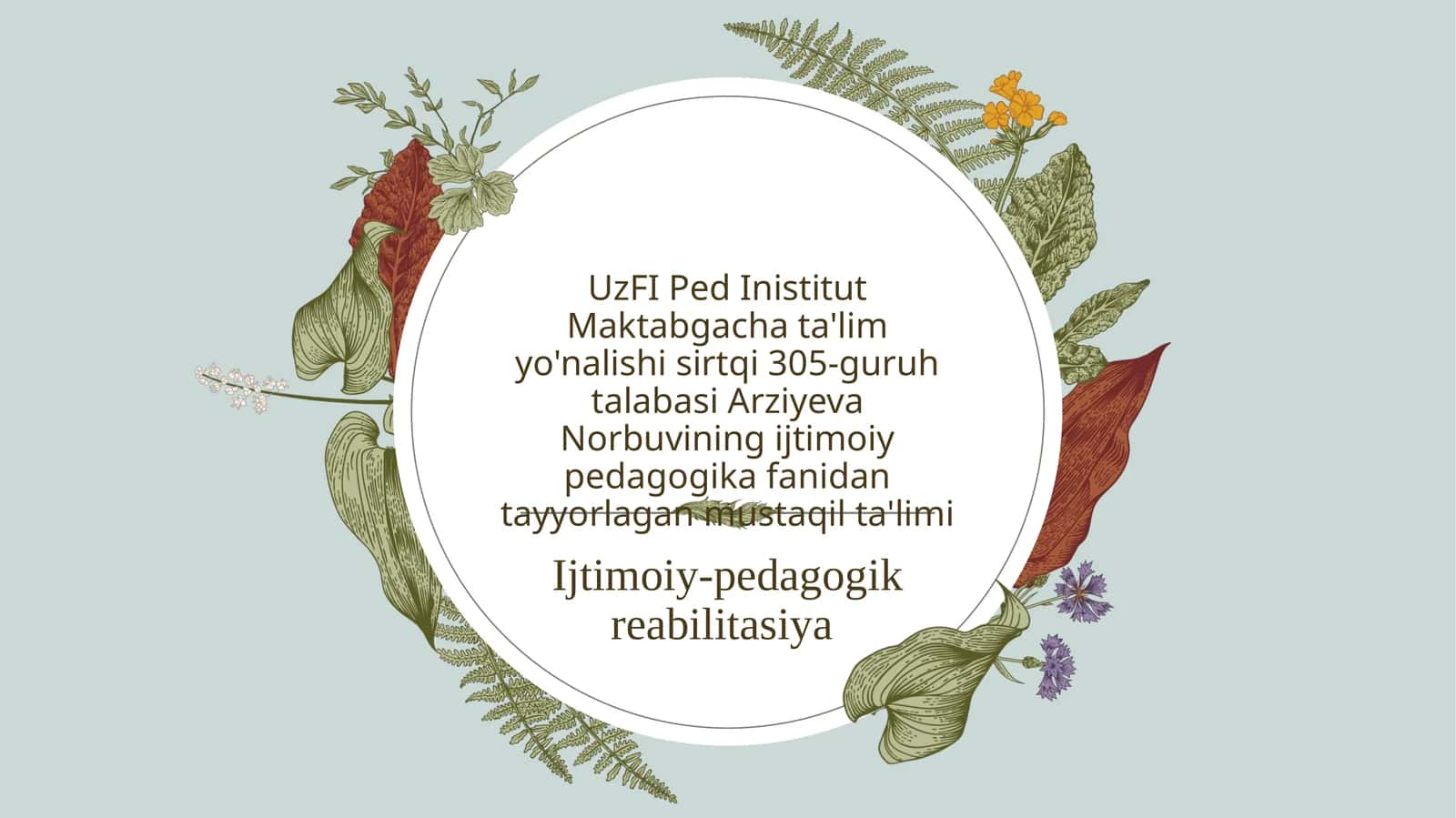 Ijtimoiy-pedagogik reabilitasiya