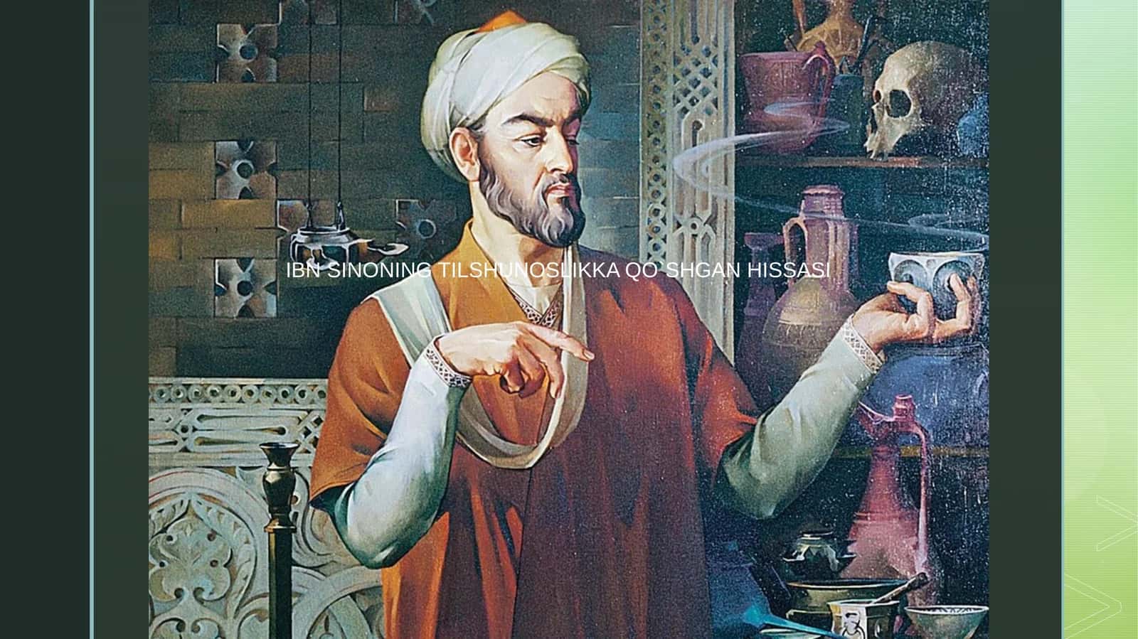 IBN SINONING TILSHUNOSLIKKA QO`SHGAN HISSASI