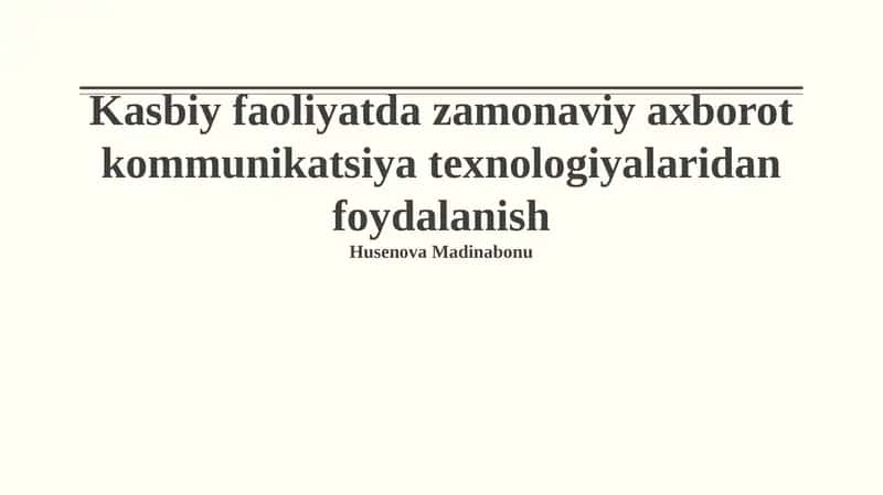 Zamonaviy AKT