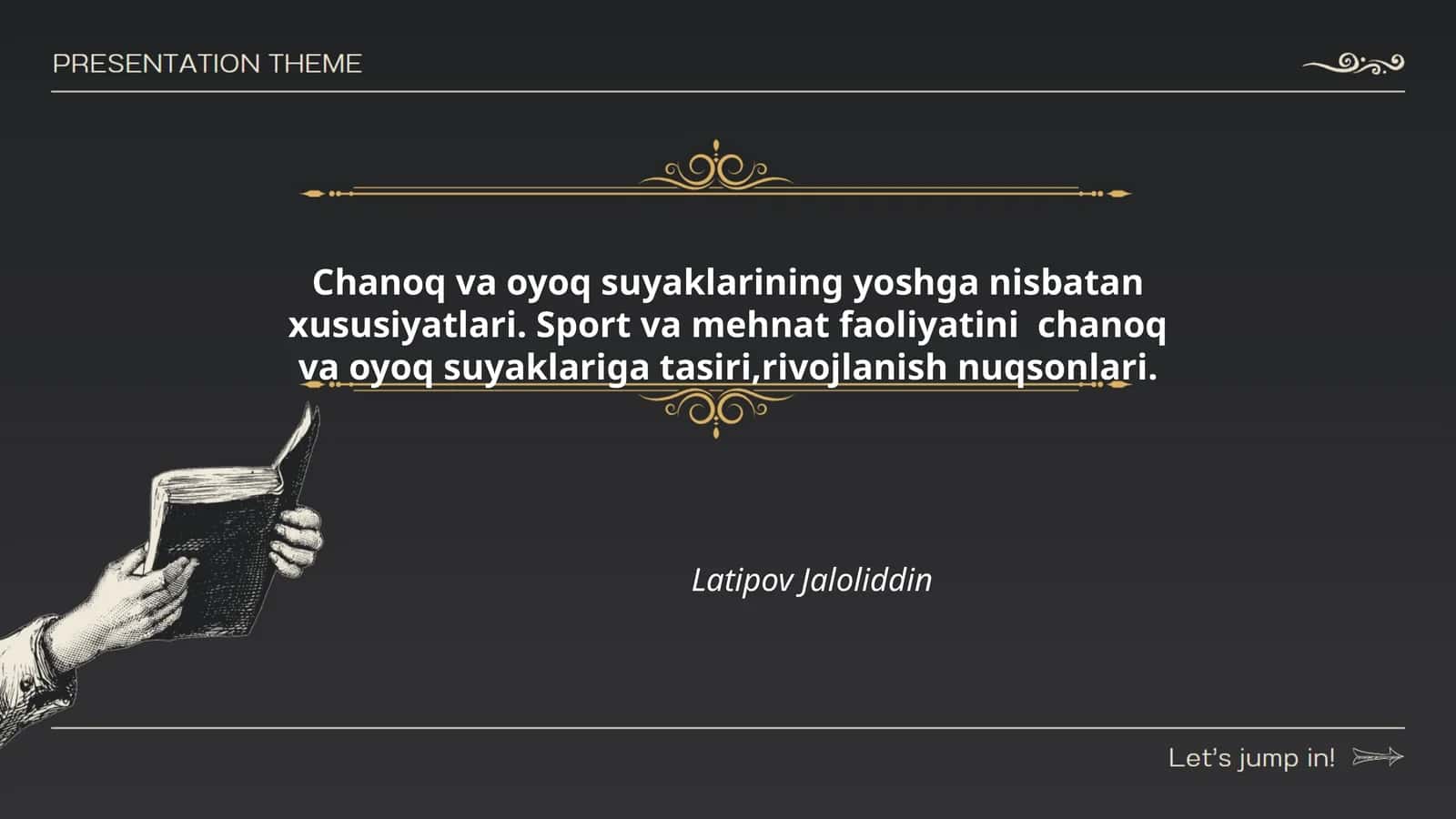 Chanoq va oyoq suyaklarining yoshga nisbatan xususiyatlari