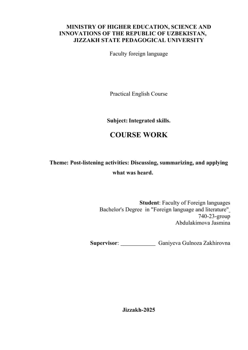Practical English Course